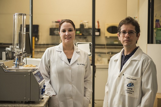 Os coordenadores da pesquisa: Profª Sueli Rodrigues (Labiotec) e Prof. Fabiano Fernandes (LADP)