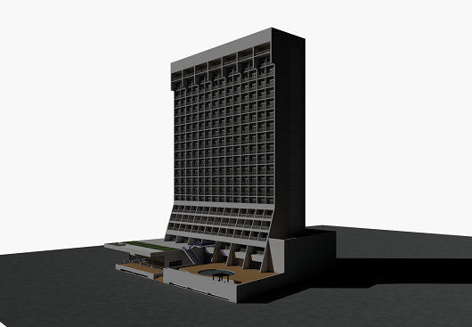 Esplanada Praia Hotel (1978), do arquiteto moderno Paulo Casé (Imagem: Guia da arquitetura moderna em Fortaleza)